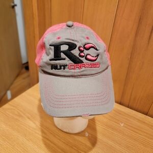 Rut Crazed Womens Embroidered Distressed Adjustable Strap Back Hat Hunting